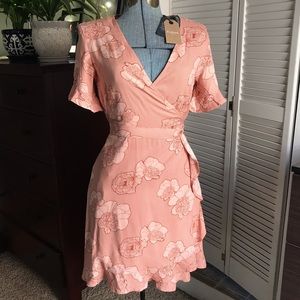 Elwood Floral Mini Wrap Dress